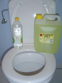 L'eau de Javel pour mes toilettes, une mauvaise idée ? 